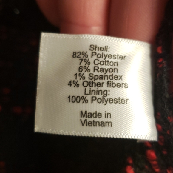 NWT Lane Bryant Black & Red Plaid Jacket - Picture 6 of 7